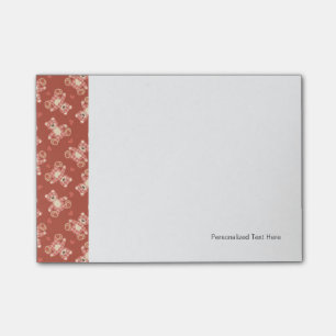 bear patchwork pattern post-it notes