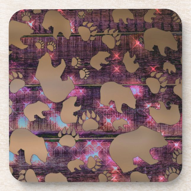 Bear Pattern Coaster (Front)