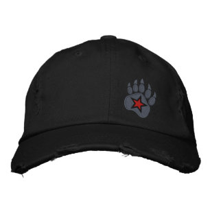Bear Paw Claws Wild Star Embroidery Embroidered Hat