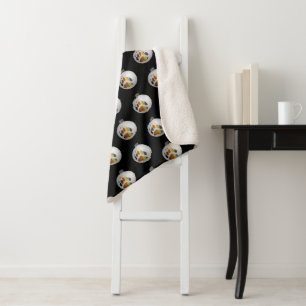 Bear Paw Ornament Sherpa Blanket