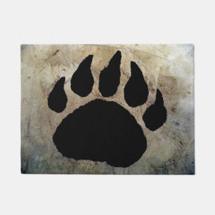 BEAR PAW PRINT DOORMAT