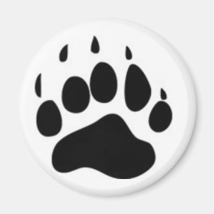 Bear Paw Print Magnet