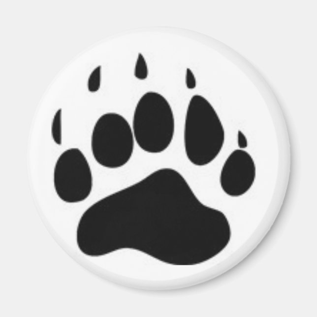 Bear Paw Print Magnet (Front)