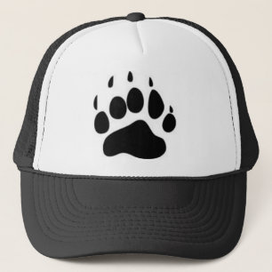 Bear Paw Print Trucker Hat