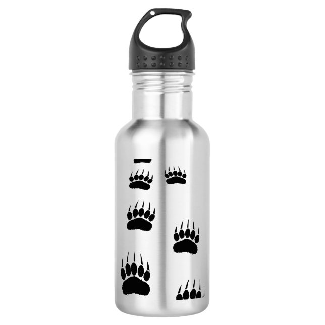 Bear Paw Prints 710 Ml Water Bottle (Front)