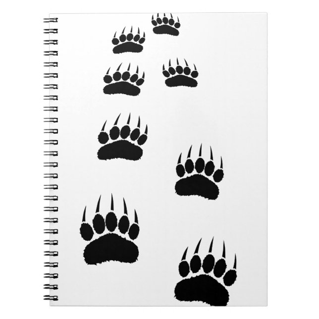 Bear Paw Prints Notebook (Front)