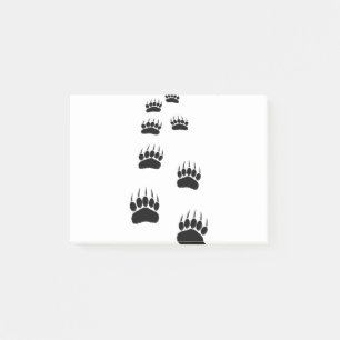 Bear Paw Prints Post-it Notes