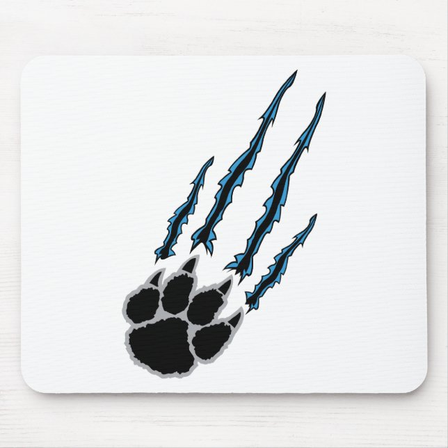 Bear Paw Rip Mouse Mat (Front)