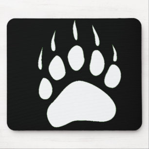 Bear Paw Silhouette Mousepad