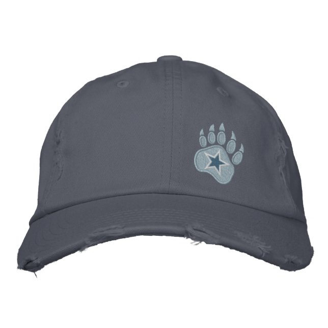 Bear Paw Wild Star Embroidery Embroidered Hat (Front)