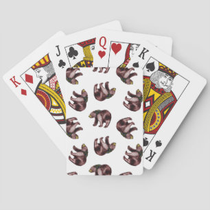 Bear Playing Cards