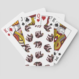 Bear Playing Cards