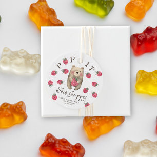 Bear - Pop it! When she pops! Favour Tags