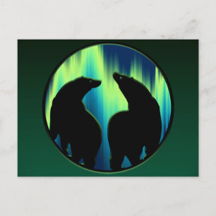 Bear Postcard Native Aurora Bear Art Postcards