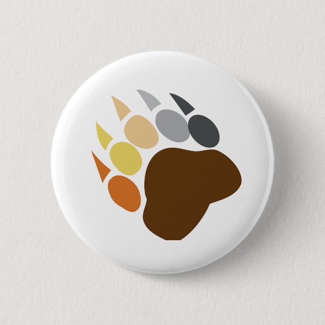 Bear Pride - Bear Claw 6 Cm Round Badge (Front)