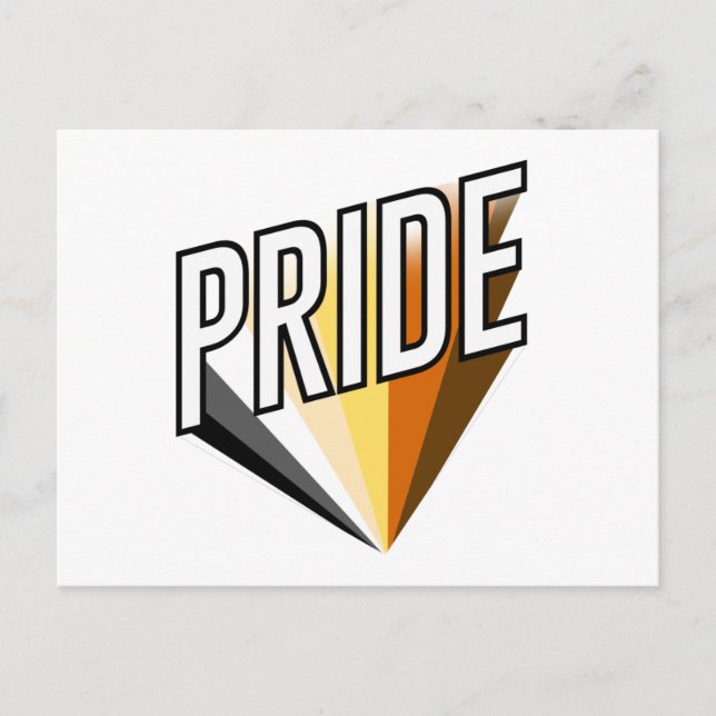 Bear Pride Burst Postcard (Front)