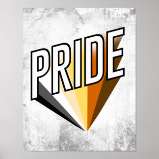 Bear Pride Burst Poster