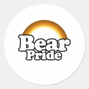 Bear Pride Classic Round Sticker