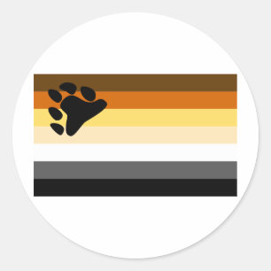 Bear Pride Classic Round Sticker