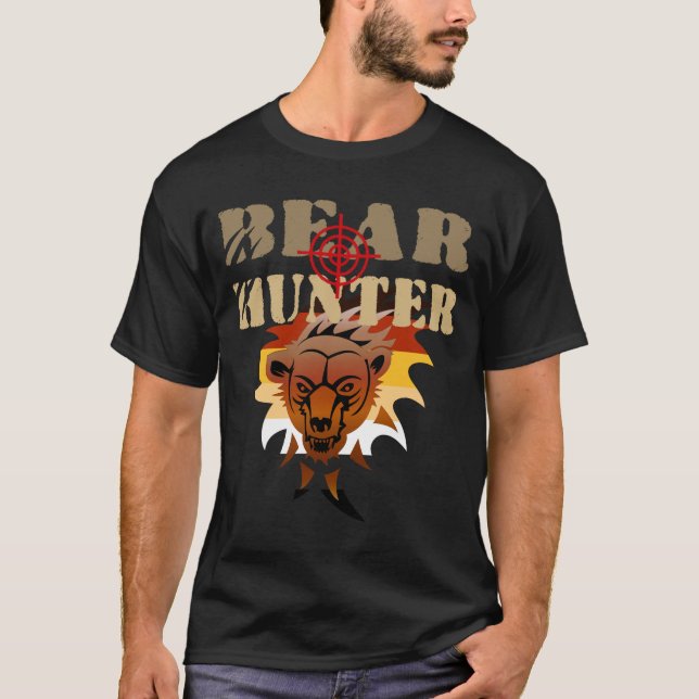 BEAR PRIDE COLORS BEAR HUNTER T-Shirt (Front)