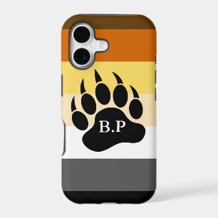 Bear Pride Colours Monogram Bear Paw