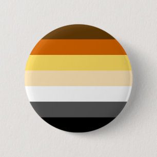 Bear Pride colours stripes 6 Cm Round Badge