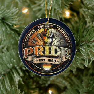 Bear Pride est. 1969 Ceramic Tree Decoration
