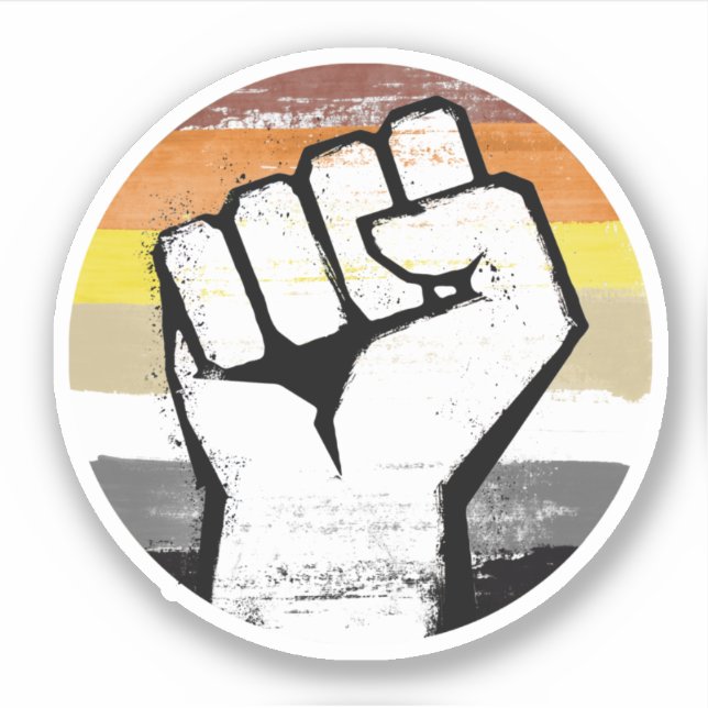 Bear Pride Fist Circle Print (Front)