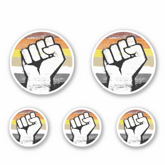 Bear Pride Fist Circle Print (Front)