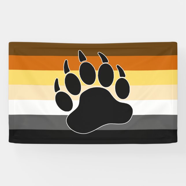 Bear Pride Flag Banner (Horizontal)