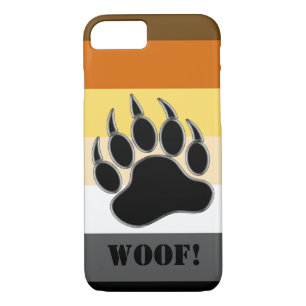 Bear Pride Flag Bear Paw Custom Woof iPhone 8/7 Case
