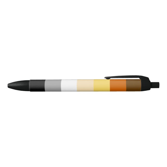 Bear Pride Flag Black Ink Pen (Top)