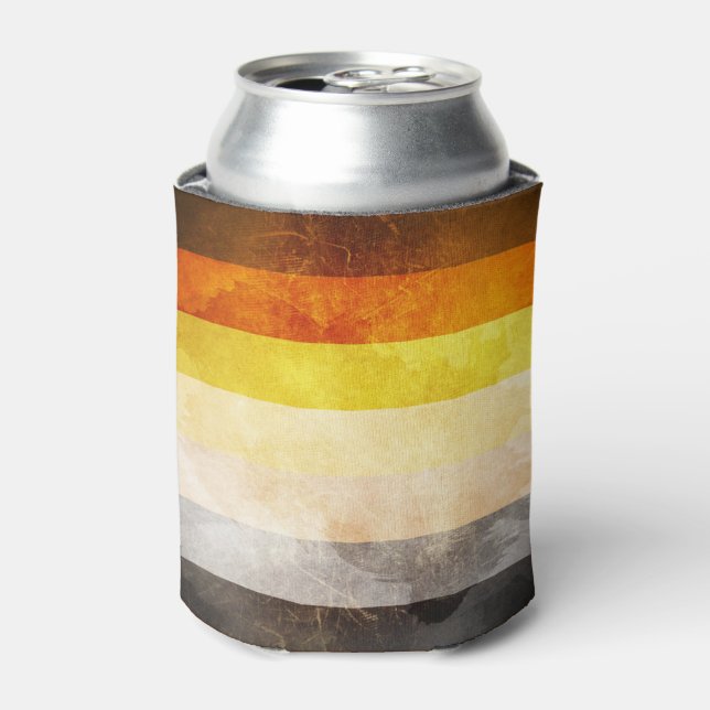 Bear Pride Flag Can Cooler (Can Front)