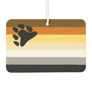 Bear Pride Flag Car Air Freshener