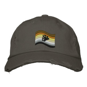 Bear Pride Flag Embroidered Hat