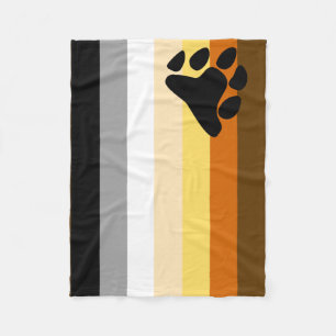 Bear Pride Flag Fleece Blanket
