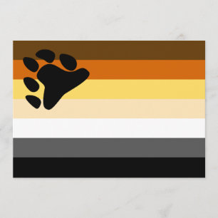 Bear Pride Flag Invitation