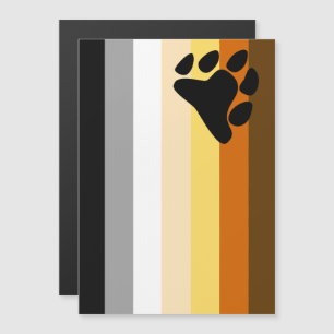 Bear Pride Flag Magnetic Invitation