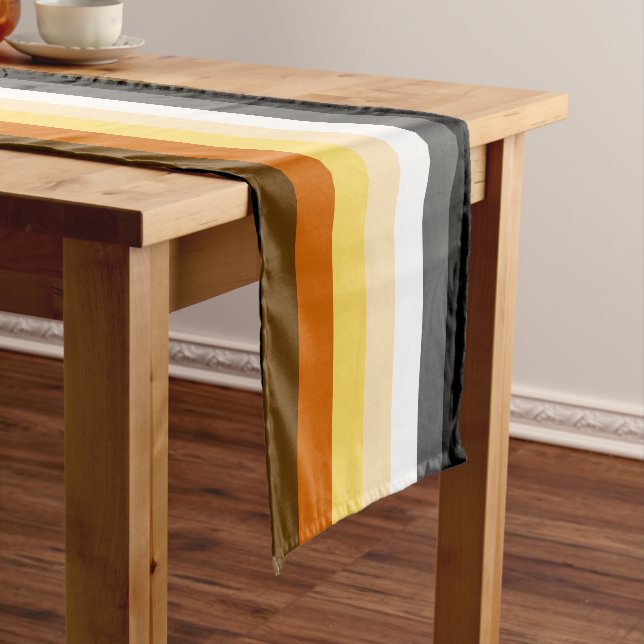 Bear Pride Flag Medium Table Runner (In Situ)