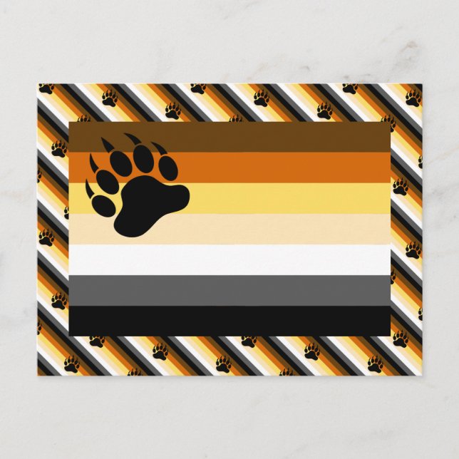 Bear Pride Flag Postcard (Front)