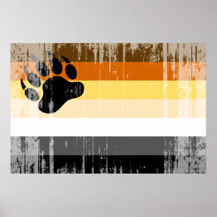 Bear Pride Flag Poster