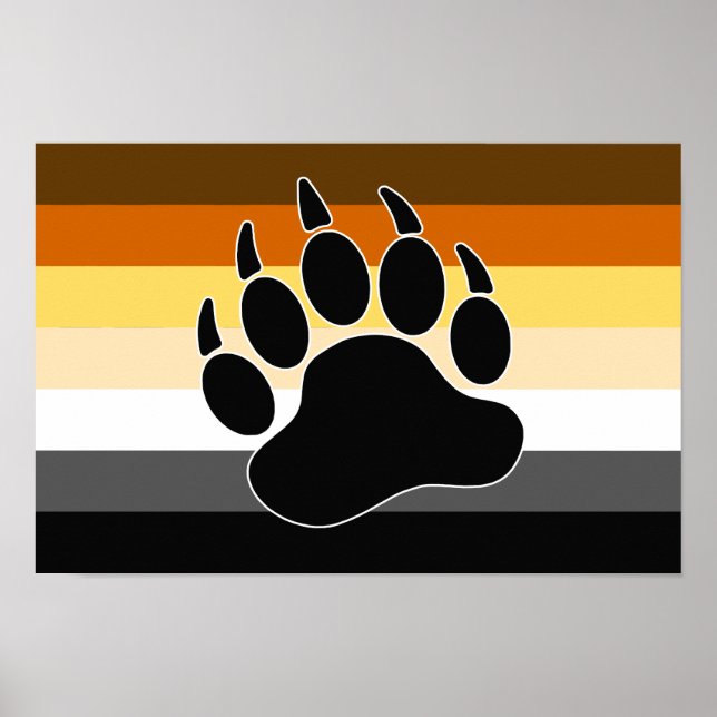 Bear Pride Flag Poster (Front)