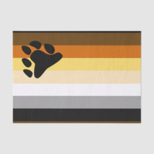 Bear Pride Flag Tissue Paper