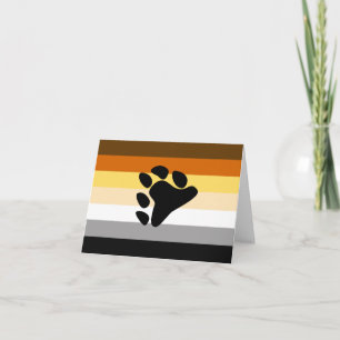 Bear Pride Flag with Paw Announcement