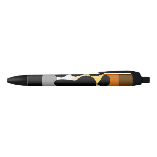 Bear Pride Flag with Paw Black Ink Pen