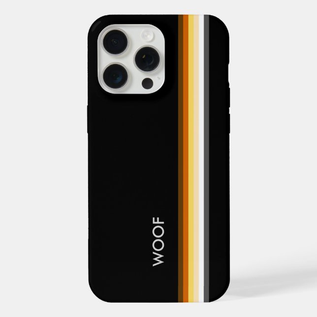 Bear pride flag woof iPhone / iPad case (Back)