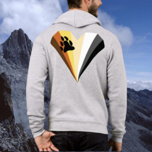 Bear Pride Heart Full-Zip Hoodie (Creator Uploaded)