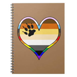 Bear Pride Heart Notebook