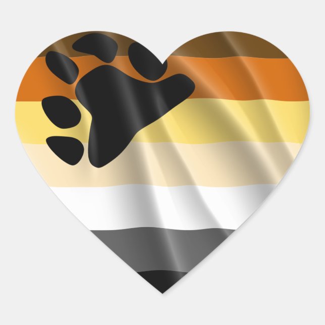 BEAR PRIDE HEART STICKER (Front)