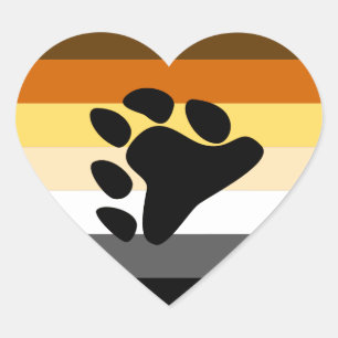 Bear Pride Heart Sticker